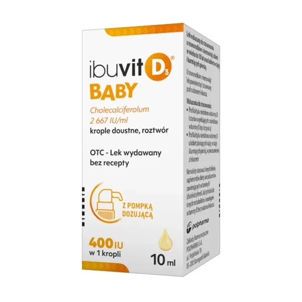Witamina D3 2667 IU/ml 10 ml [Ibuvit] - Ibuvit