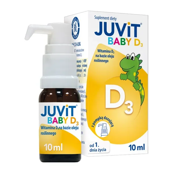 Witamina D3 400 IU 10 ml [Juvit Baby D3] - Juvit