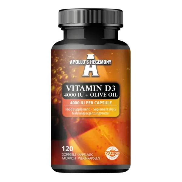 Witamina D3 4000 IU 120 kapsułek [Apollo's Hegemony] - Apollo's Hegemony