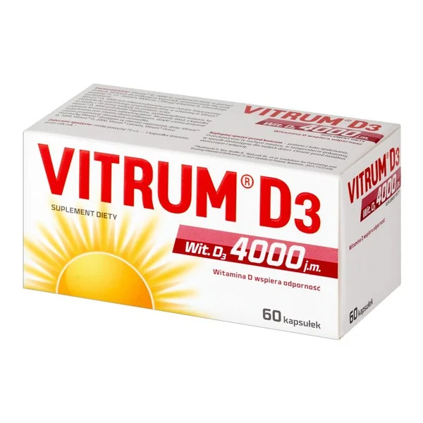 Witamina D3 4000 IU 60 kapsułek [Vitrum] - Vitrum