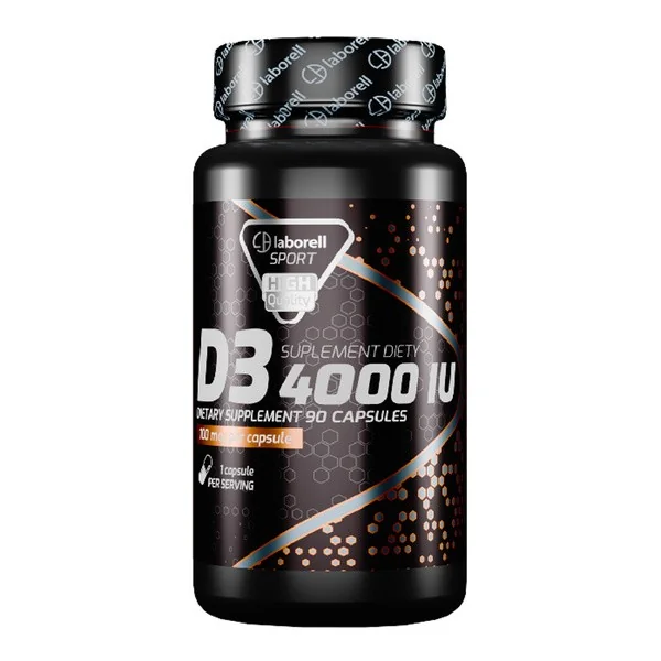Witamina D3 4000 IU 90 kapsułek [Laborell Sport] - Laborell