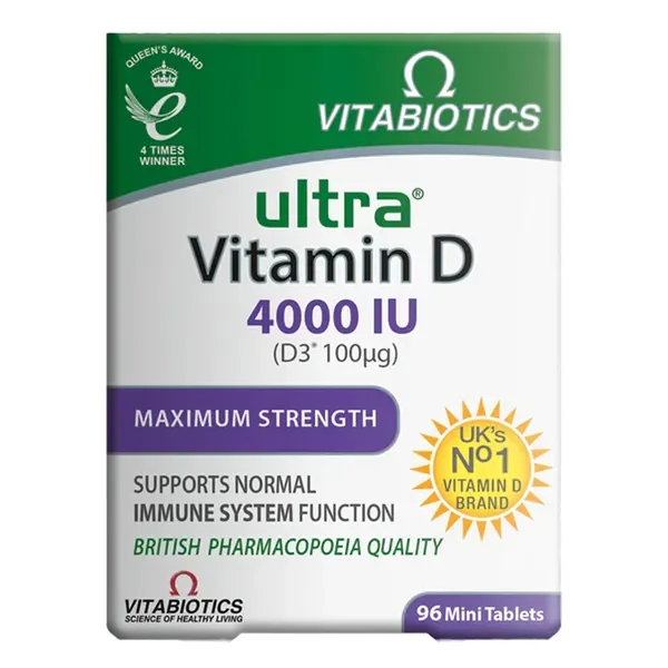 Witamina D3 4000 IU 96 tabletek [Vitabiotics] - Vitabiotics