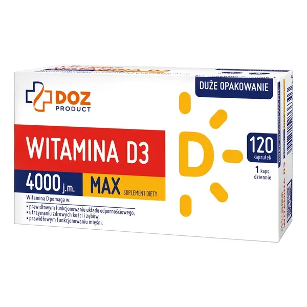 Witamina D3 4000 j.m. 120 kapsułek [DOZ PRODUCT] - DOZ PRODUCT