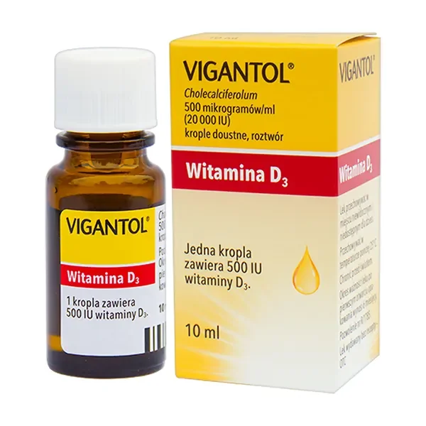 Witamina D3 500 mcg/ml krople 10 ml [Vigantol] - Vigantol