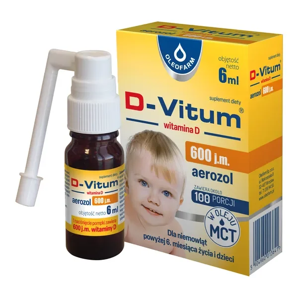 Witamina D3 600 IU 6ml [D-Vitum] - D-Vitum