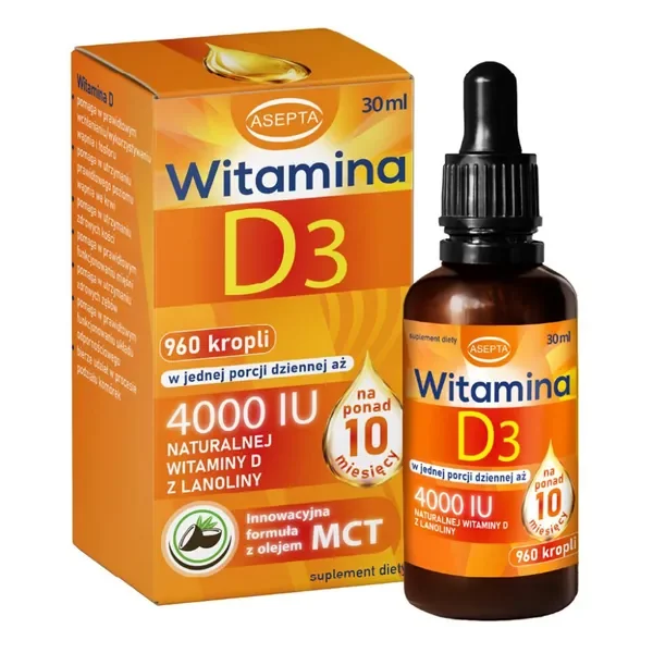 Witamina D3 Forte krople 30ml [Asepta] - Asepta