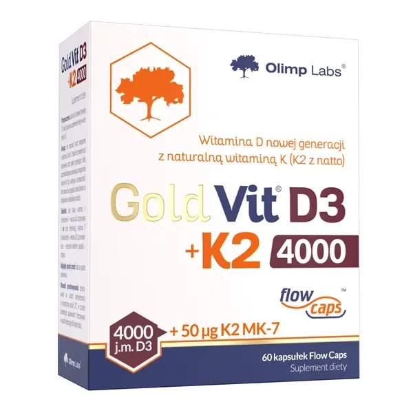 Witamina D3 + K2 4000 IU 60 kapsułek [Olimp Labs] - Olimp Labs