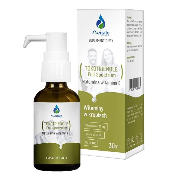 Witamina E Tokotrienole Full Spectrum 9,6 mg 30 ml [Avitale] - Avitale