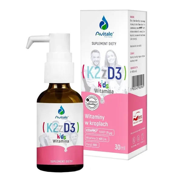 Witamina K2 + D3 Kids krople 30ml [Avitale] - Avitale