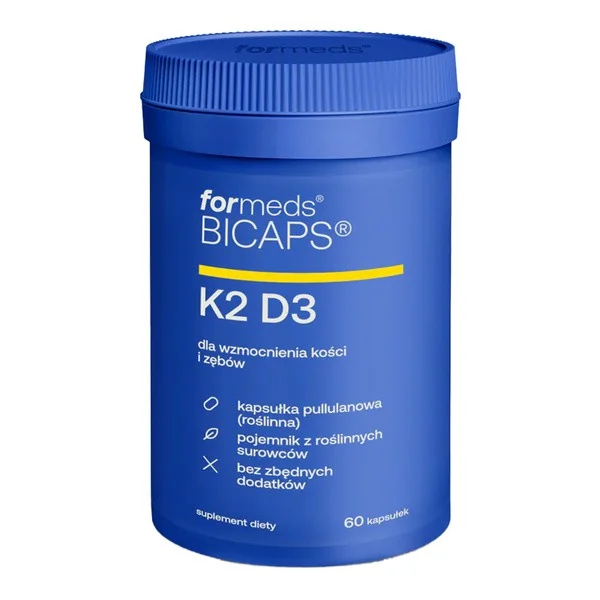 Witamina K2 MK-7 100 µg + Witamina D3 50 µg 60 kapsułek [Formeds Bicaps] - Formeds Bicaps