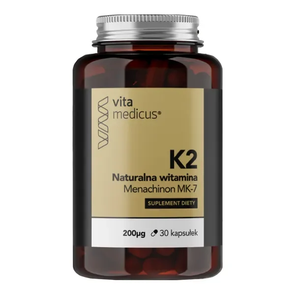 Witamina K2 MK-7 200 µg 30 kapsułek [VitaMedicus] - VitaMedicus