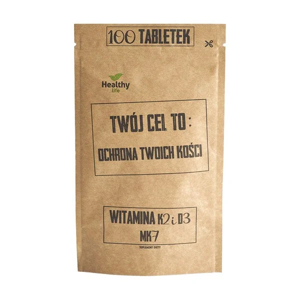 Witamina K2 MK7 50µg + D3 50µg 100 tabletek [Twój Cel To] - Twój Cel To
