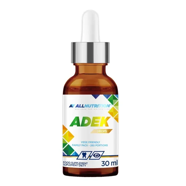 Witaminy A+D+E+K krople 30ml [ALLNUTRITION] - ALLNUTRITION