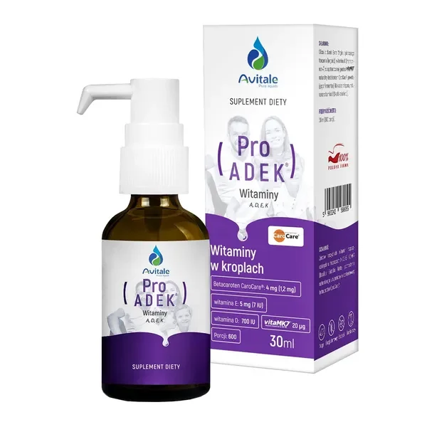 Witaminy ADEK krople 30ml [Avitale] - Avitale