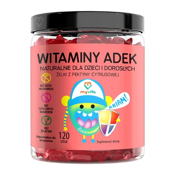 Witaminy ADEK żelki 120 szt [MyVita] - MyVita