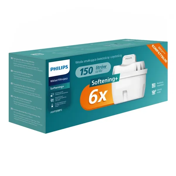 Wkład filtrujący Softening+ AWP230p6/58 6 szt. [Philips] - Philips