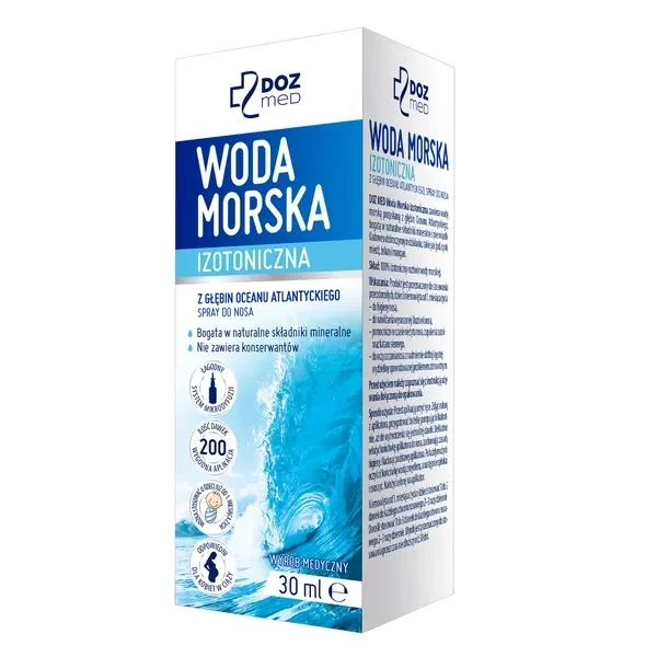 Woda Morska izotoniczna spray do nosa 30 ml [DOZ Med] - DOZ Med