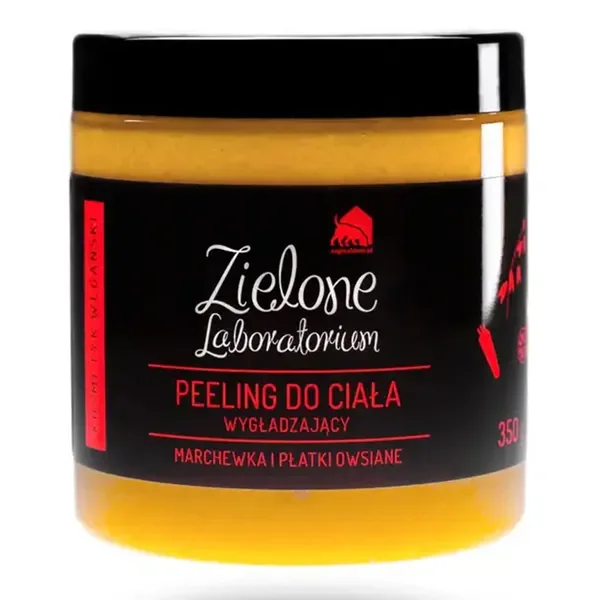 Wygładzający peeling do ciała Marchewka & Płatki Owsiane 350g [Zielone Laboratorium] - Zielone Laboratorium