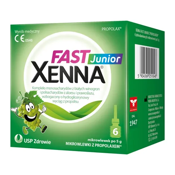Xenna Fast Junior mikrowlewka doodbytnicza 5g x 6 szt. - Xenna