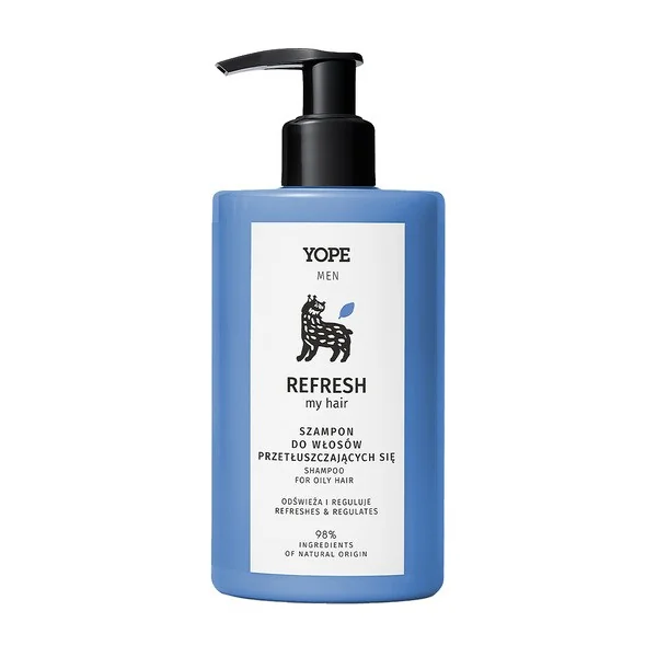 Yope Men Refresh My Hair szampon do włosów przetłuszczających się 300ml - Yope