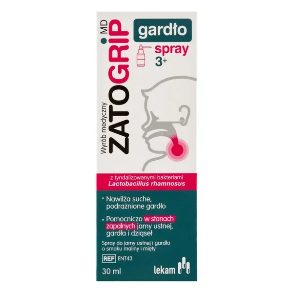 Zatogrip MD Gardło Spray 30 ml [Zatogrip] - Zatogrip