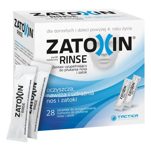 Zatoxin Rinse zestaw do płukania nosa i zatok 28 saszetek - Zatoxin