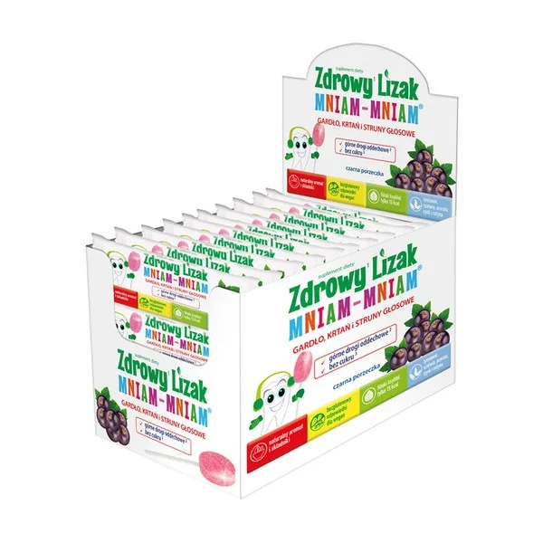 Zdrowy Lizak MniamMniam Gardło Krtań i Struny Głosowe 40 szt. [Zdrowy Lizak] - Zdrowy Lizak