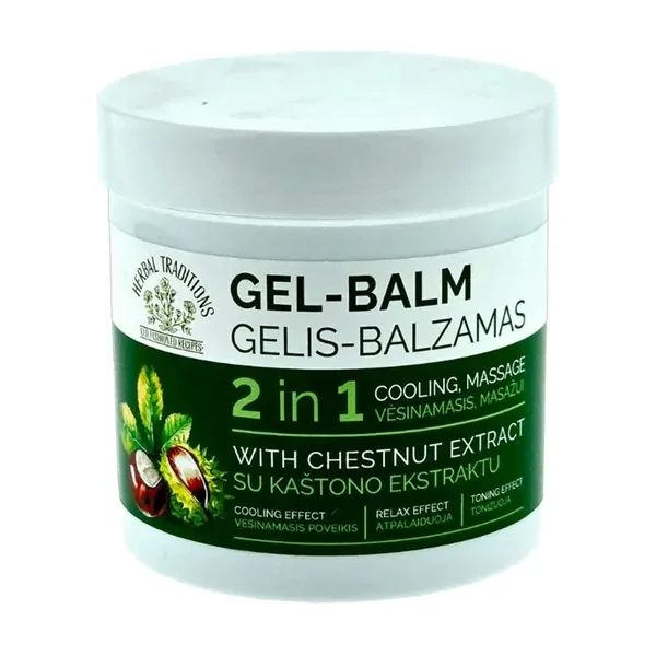 Żel-balsam do nóg 2 w 1 chłodzący ekstrakt z kasztanowca 250ml [Herbal Traditions] - Herbal Traditions