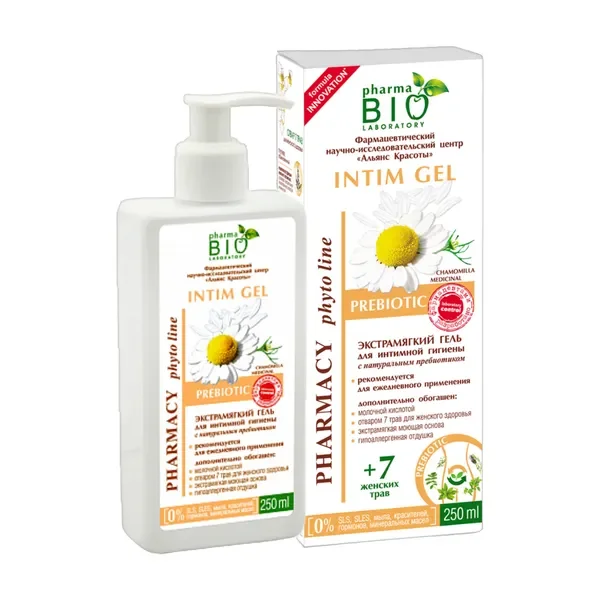Żel do higieny intymnej z prebiotykiem 250ml [Pharma Bio Laboratory] - Pharma Bio Laboratory