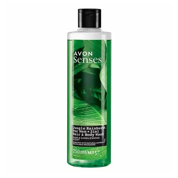 Żel do mycia ciała i włosów Jungle Rainburst 500ml [Avon Senses] - Avon Senses