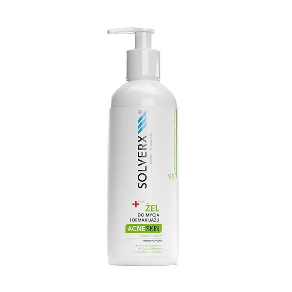 Żel do mycia i demakijażu twarzy i oczu 200ml [Solverx] - Solverx