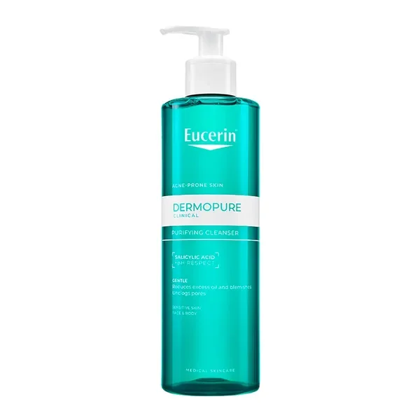 Żel oczyszczający do twarzy i ciała dla skóry tłustej 400ml [Eucerin] - Eucerin