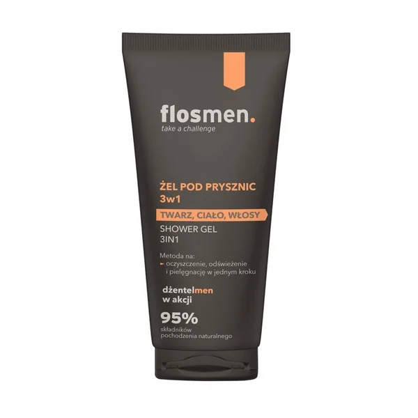 Żel pod prysznic 3w1 225ml [Flosmen] - Flosmen