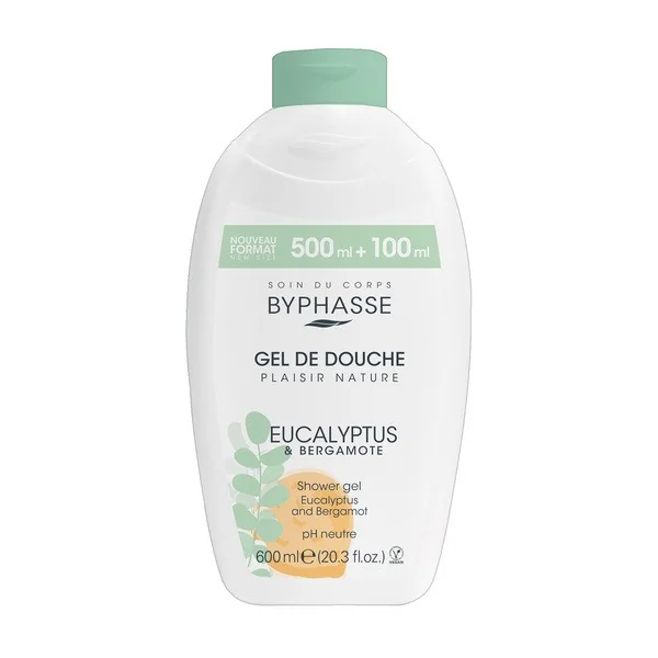 Żel pod prysznic eukaliptus i bergamotka 600ml [Byphasse] - Byphasse