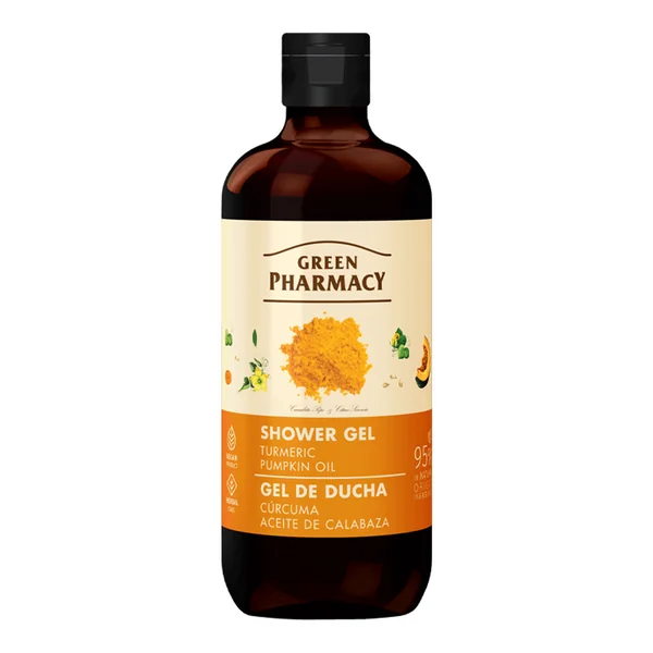 Żel pod prysznic kurkuma i olejek dyniowy 500ml [Green Pharmacy] - Green Pharmacy