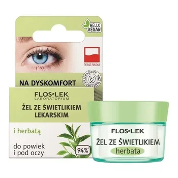 Żel ze świetlikiem lekarskim i herbatą do powiek i pod oczy 10g [Flos-Lek] - FLOSLEK Sp. z o o.