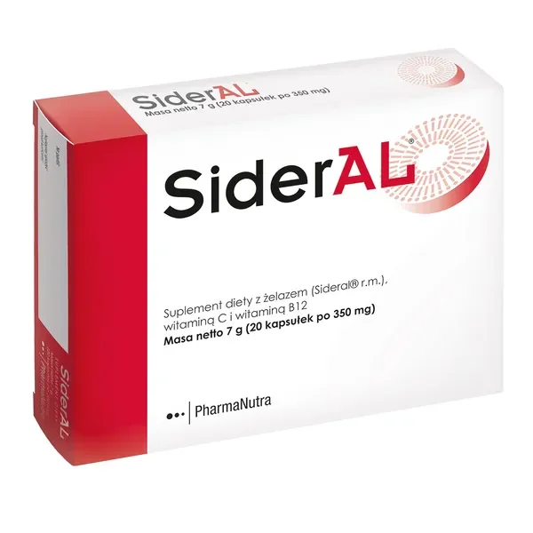 Żelazo 14 mg 20 kapsułek [SiderAL] - SiderAL