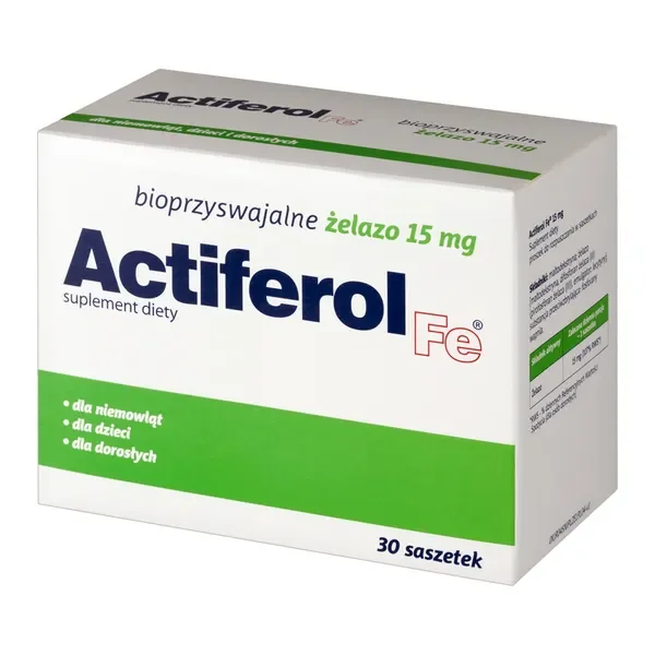 Żelazo 15 mg 30 saszetek [Actiferol Fe] - Actiferol Fe
