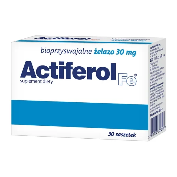 Żelazo 30 mg 30 saszetek [Actiferol Fe] - Actiferol Fe