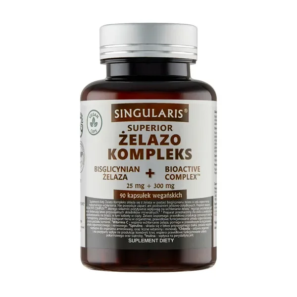 Żelazo Kompleks Superior 25 mg 90 kapsułek [Singularis] - Singularis