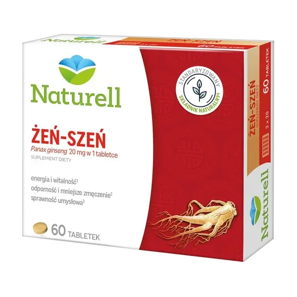 Żeń-szeń 20 mg 60 tabletek [Naturell] - Naturell