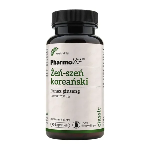 Żeń-szeń koreański 250 mg 90 kapsułek [Pharmovit] - Pharmovit