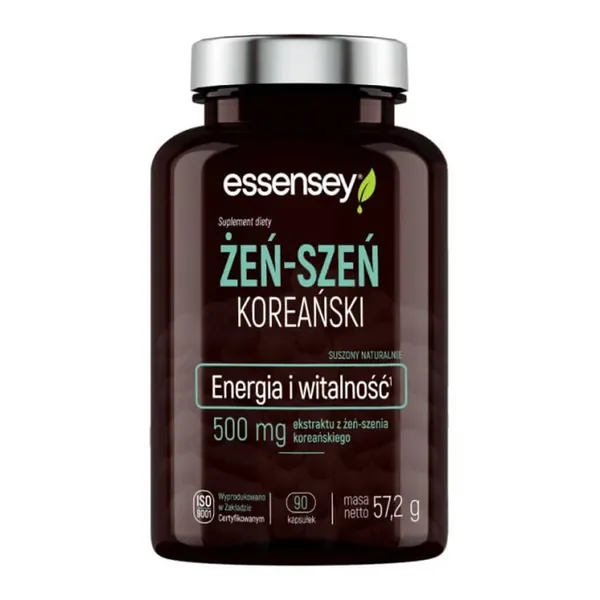 Żeń-szeń koreański 500 mg 90 kapsułek [Essensey] - Essensey