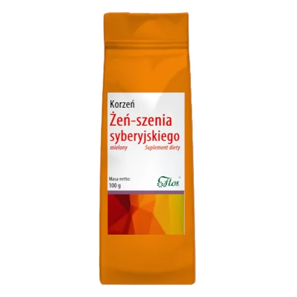 Żeń-szeń syberyjski korzeń mielony 100g [Flos] - Flos
