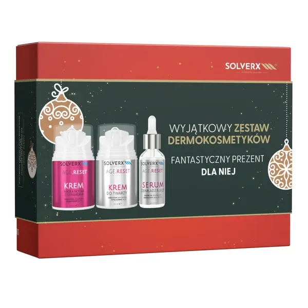 Zestaw Age Reset krem-maska + krem + serum [Solverx] - Solverx
