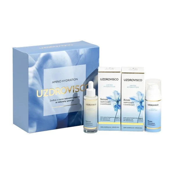 Zestaw Amino Hydration krem 50ml + serum 30ml [Uzdrovisco] - Uzdrovisco