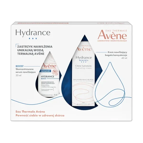 Zestaw Avene Eau Thermale Hydrance Boost serum 30ml + Rich krem 40ml - Avene Eau Thermale