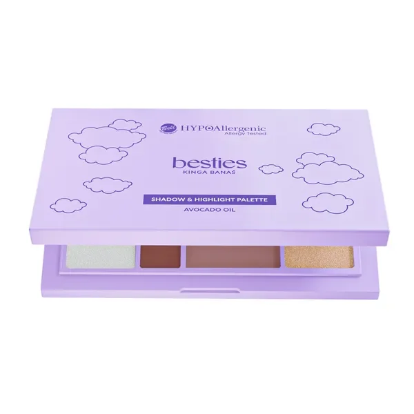 Zestaw cieni do powiek i rozświetlaczy do twarzy 15,5g [Bell Hypoallergenic] - Bell Hypoallergenic