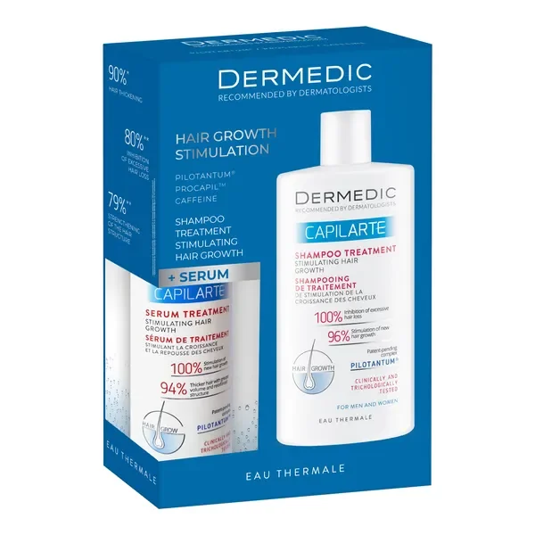 Zestaw Dermedic Capilarte serum + szampon stymulujący wzrost włosów - Dermedic