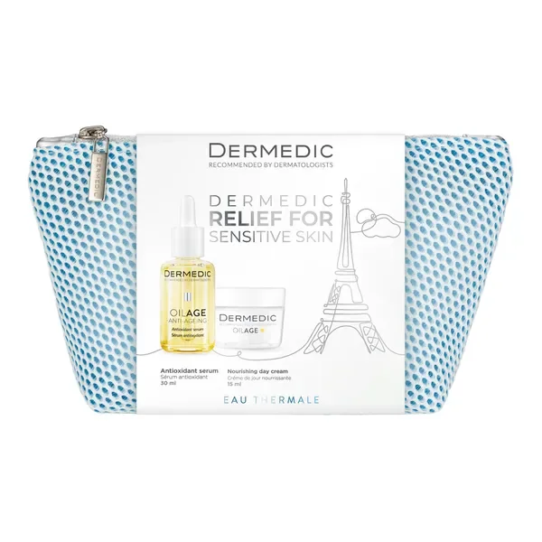 Zestaw Dermedic Oilage serum antyoksydacyjne 30ml + krem na dzień 15ml [Dermedic] - Dermedic